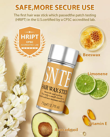 Samnyte sleek hair wax twin pack illustrating the compact travel friendly design.