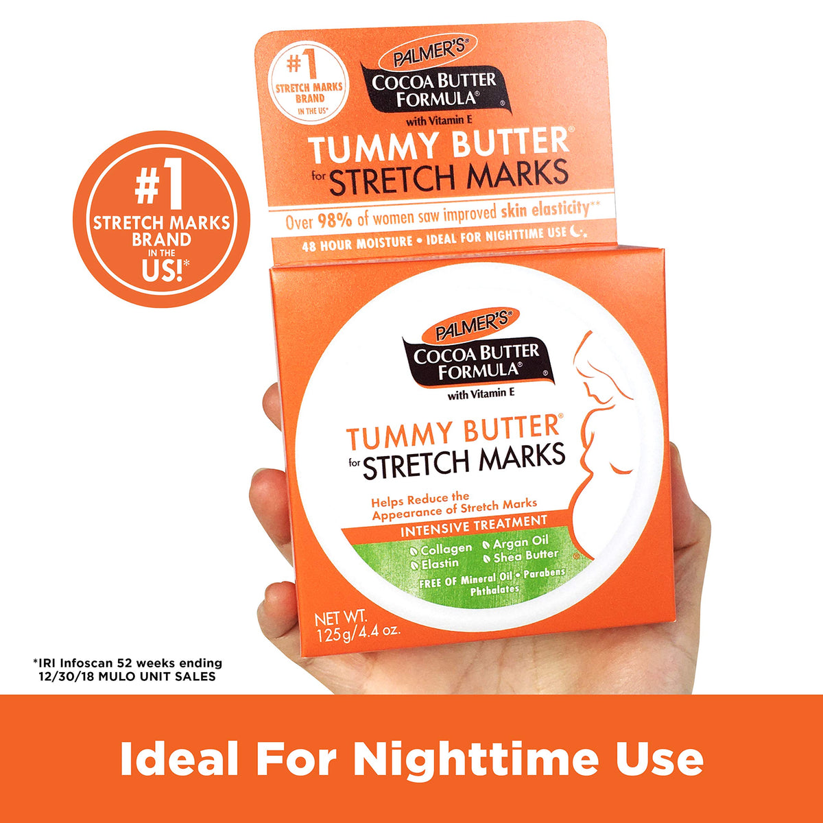 Palmer's Cocoa Butter Formula 4.4 Ounces jar size reference