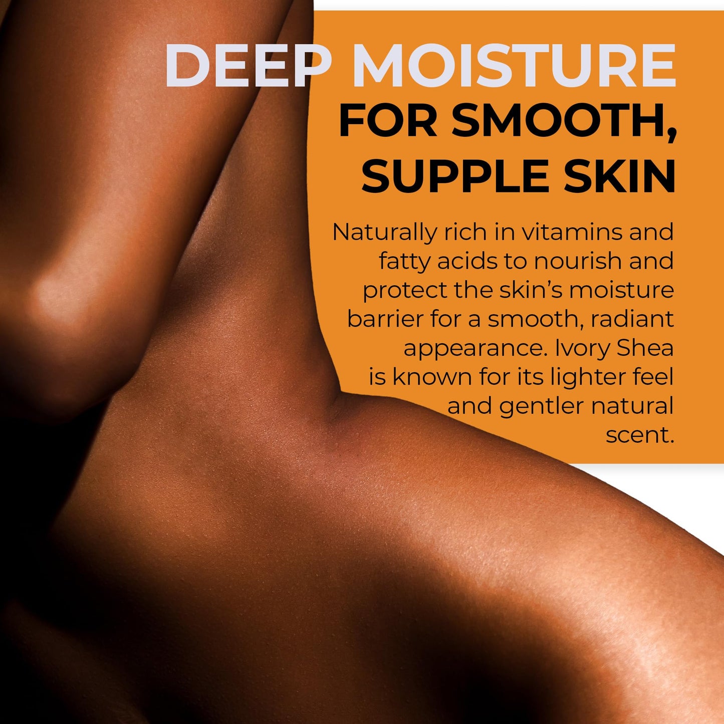 Application of raw shea butter on skin
