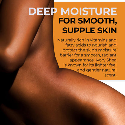 Application of raw shea butter on skin