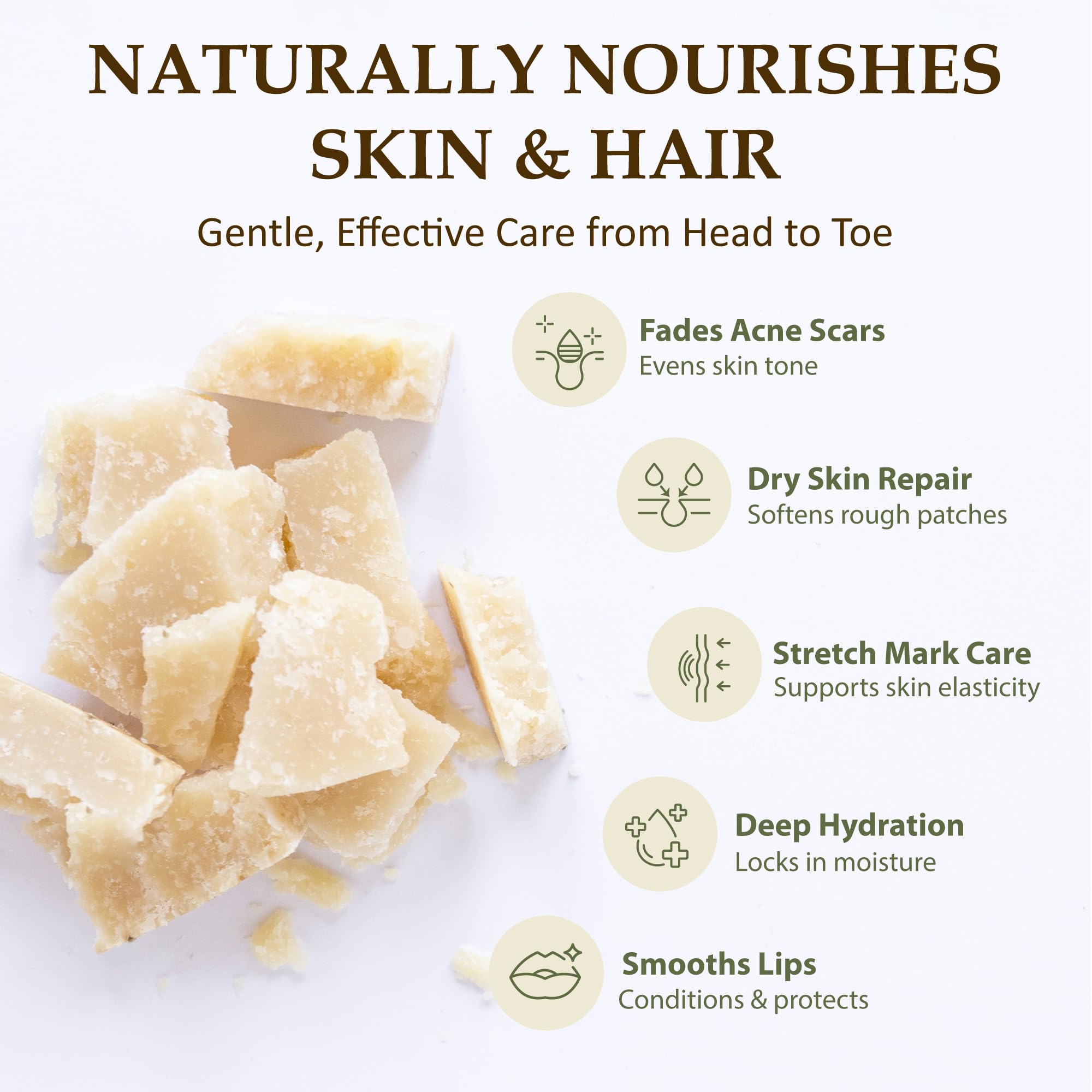 Using Era of Nature mango butter on dry skin