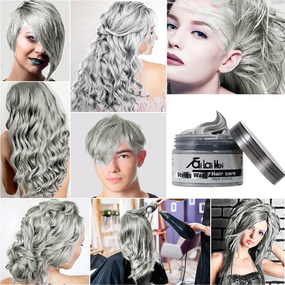Ammonia free temporary hair coloring wax side view highlighting product dimensions and weight