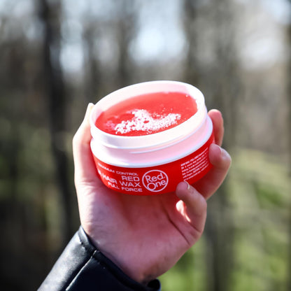Professional grade RedOne red wax for men and women hair sculpting.