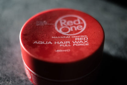 Easy rinse water soluble styling wax by RedOne brand packaging view.