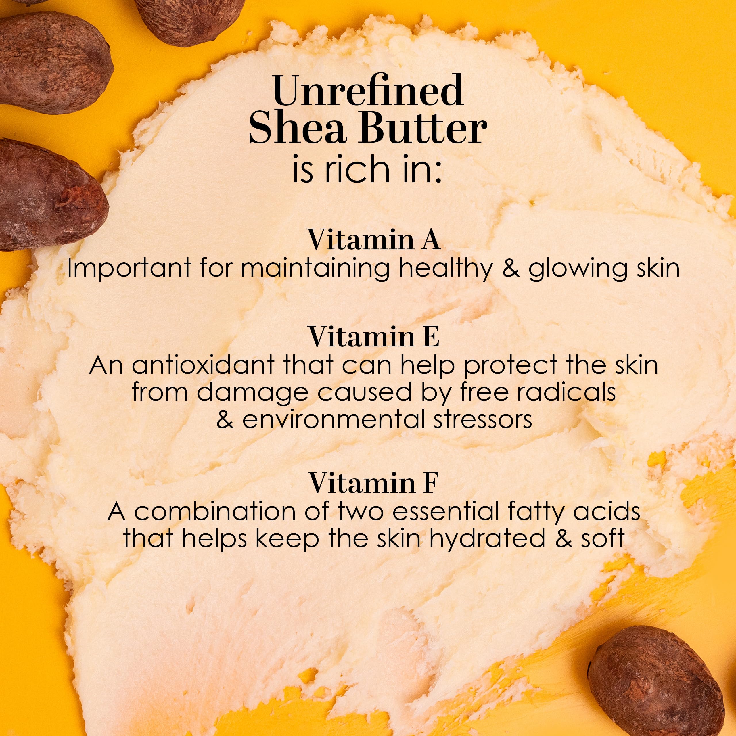 Better Shea Butter raw African shea butter block held in hand