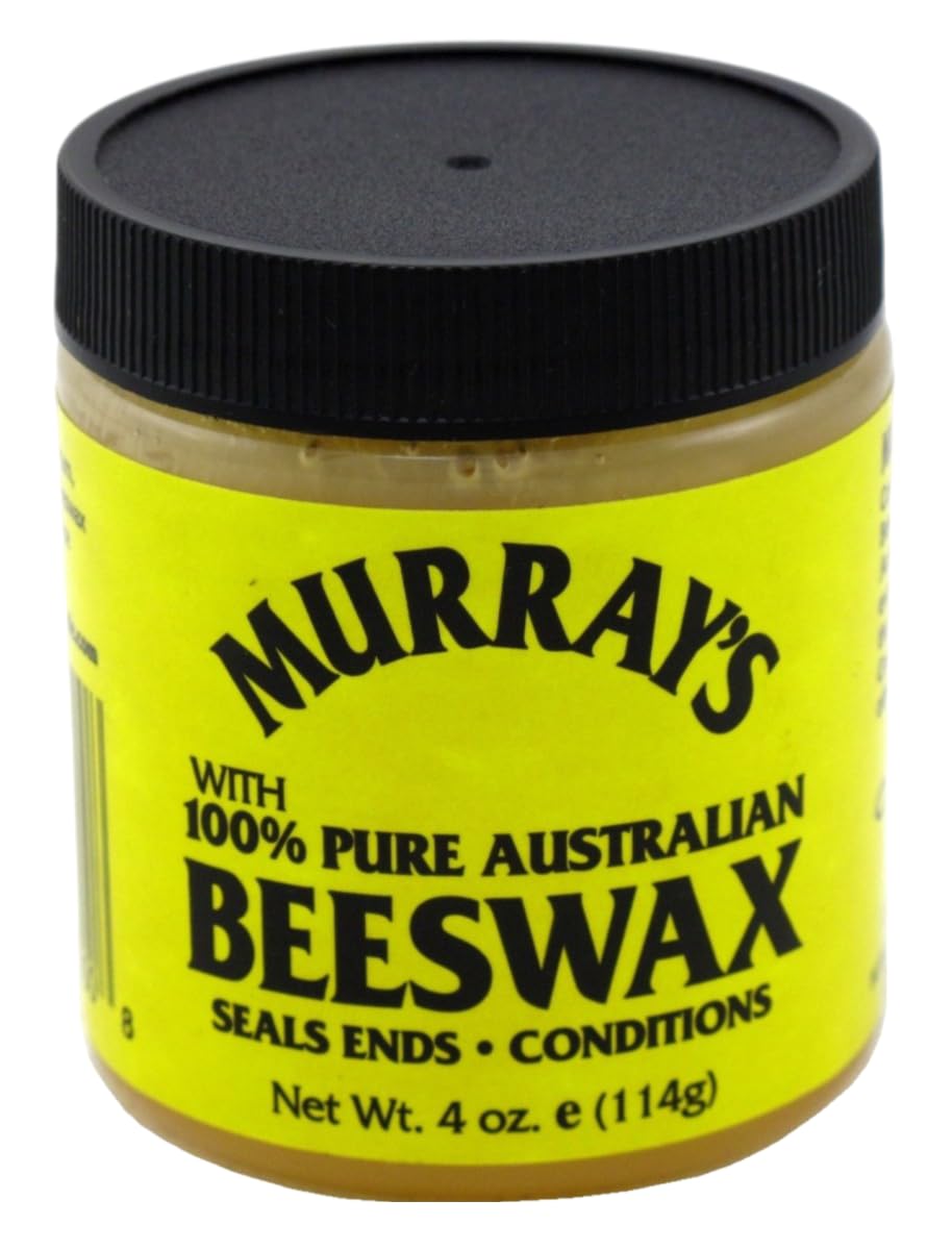 Side angle of Murray's hair styling beeswax 2 pack highlighting natural formula benefits for dreadlocks.
