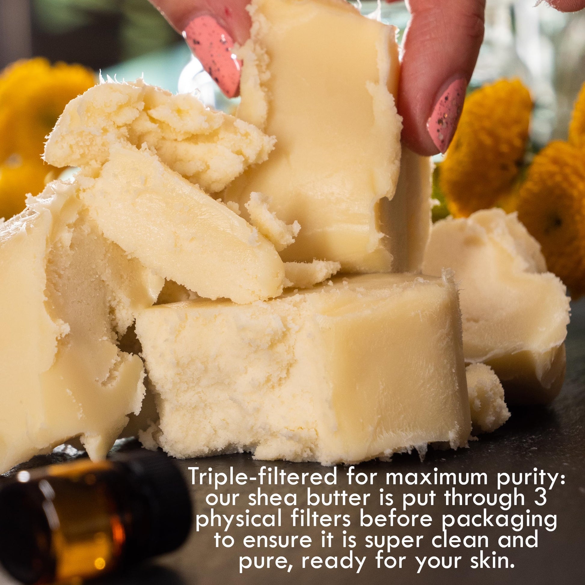 Better Shea Butter 8 ounce block top view