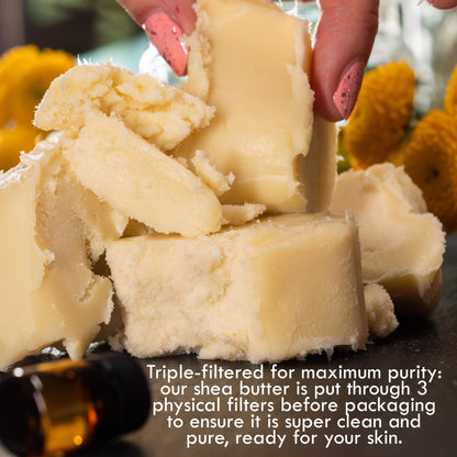 Better Shea Butter 8 ounce block top view