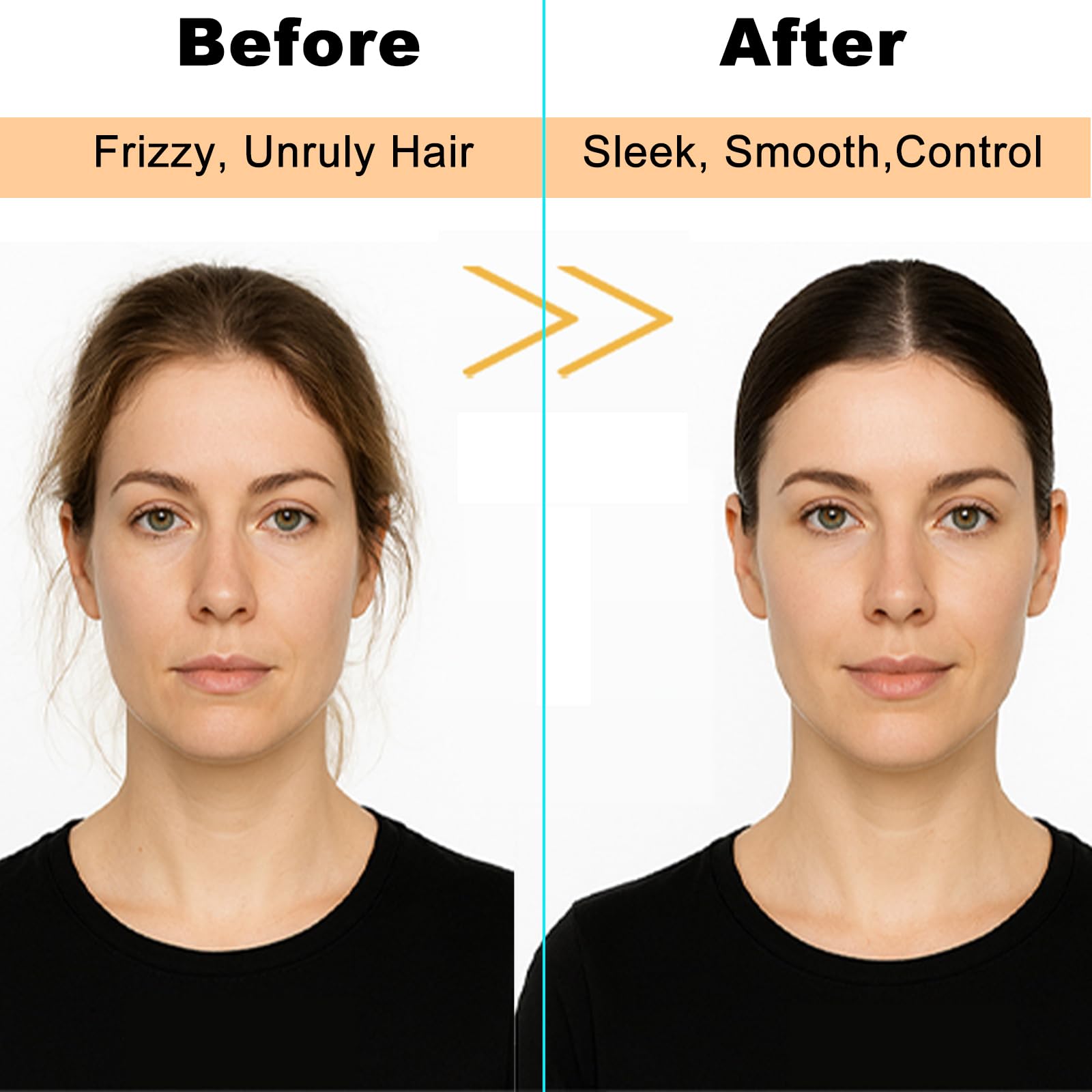 Slick back hair brush with wax stick application