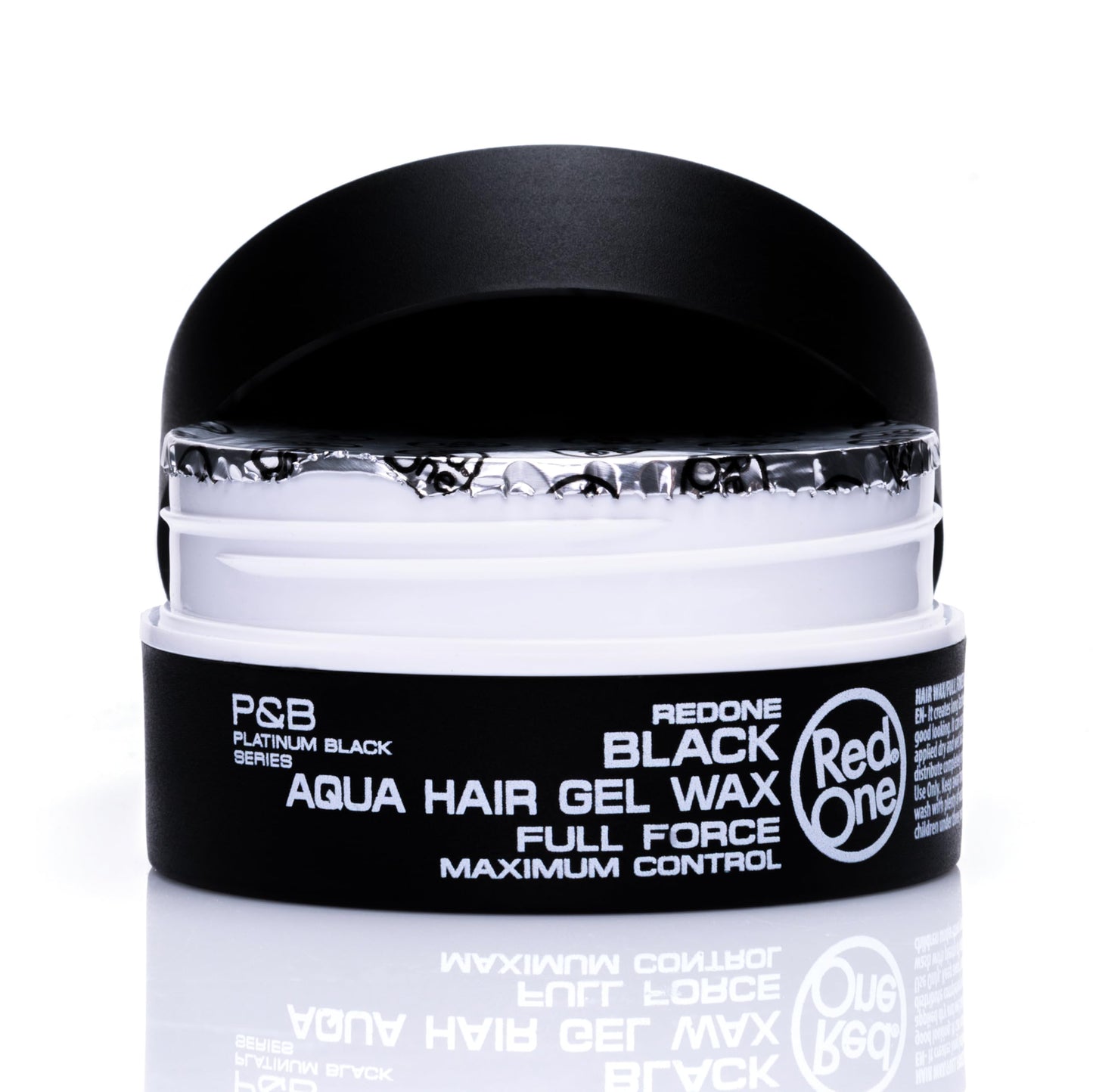 Redone Hair Wax Black professional barber formula label