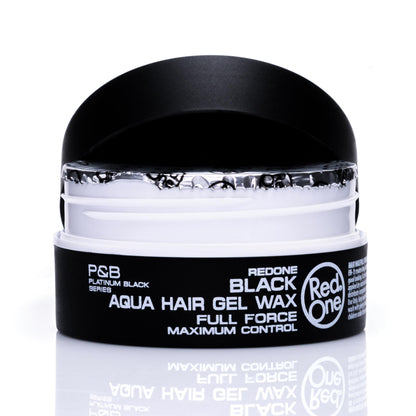Redone Hair Wax Black professional barber formula label