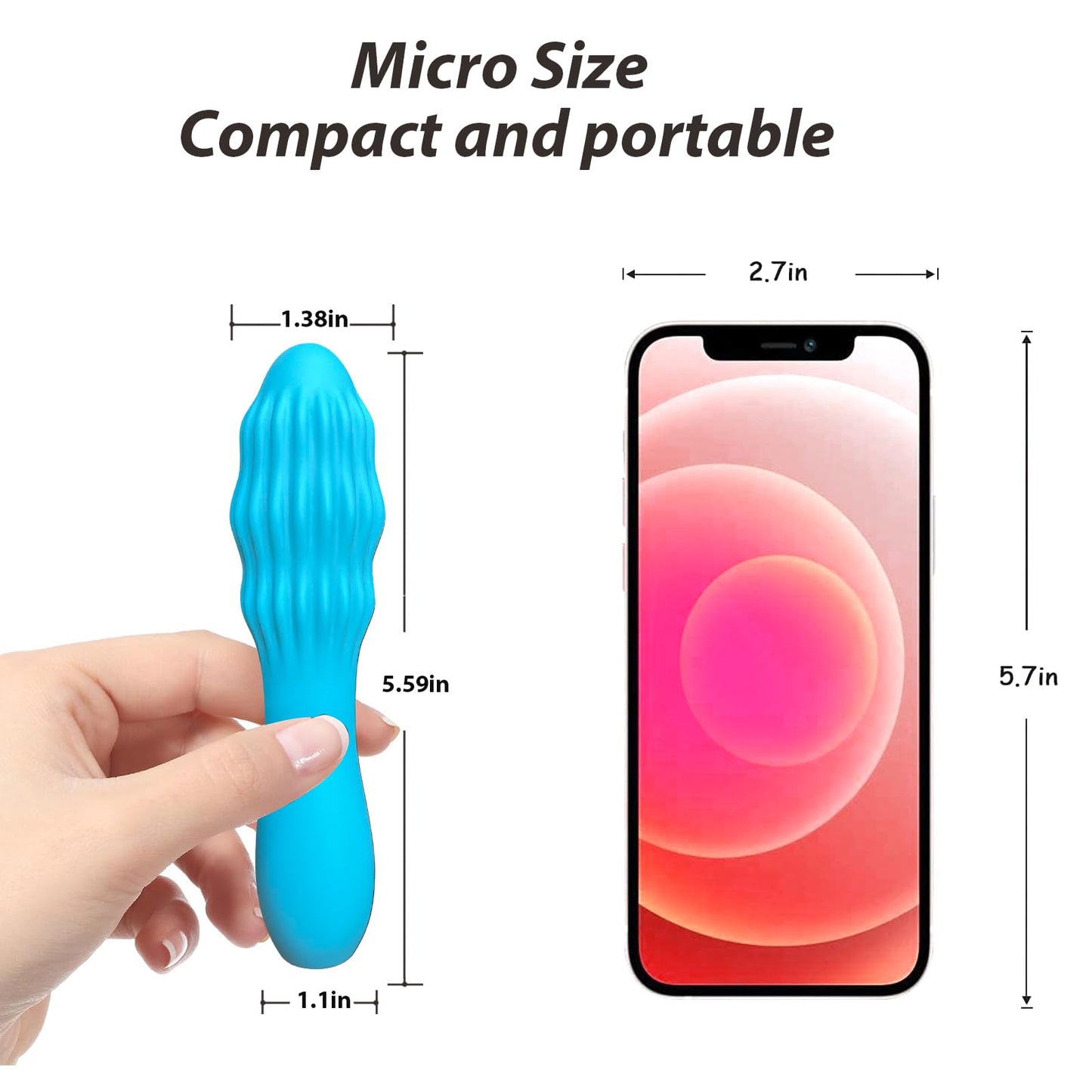 Orroysia travel-ready handheld massager in portable case