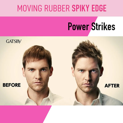 Gatsby Moving Rubber Spiky Edge eighty grams tub showing product texture open lid