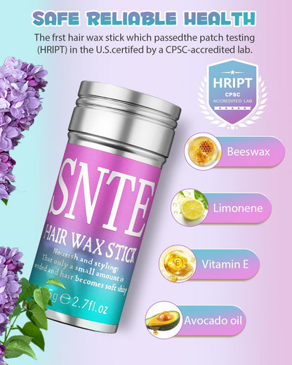 Texture shot of the non greasy formula of Samnyte Hair Wax Stick on a smooth surface.