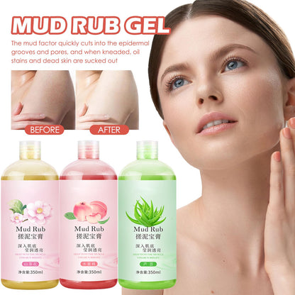 Lifestyle application of Lingxin Mud Rub on arm for exfoliation