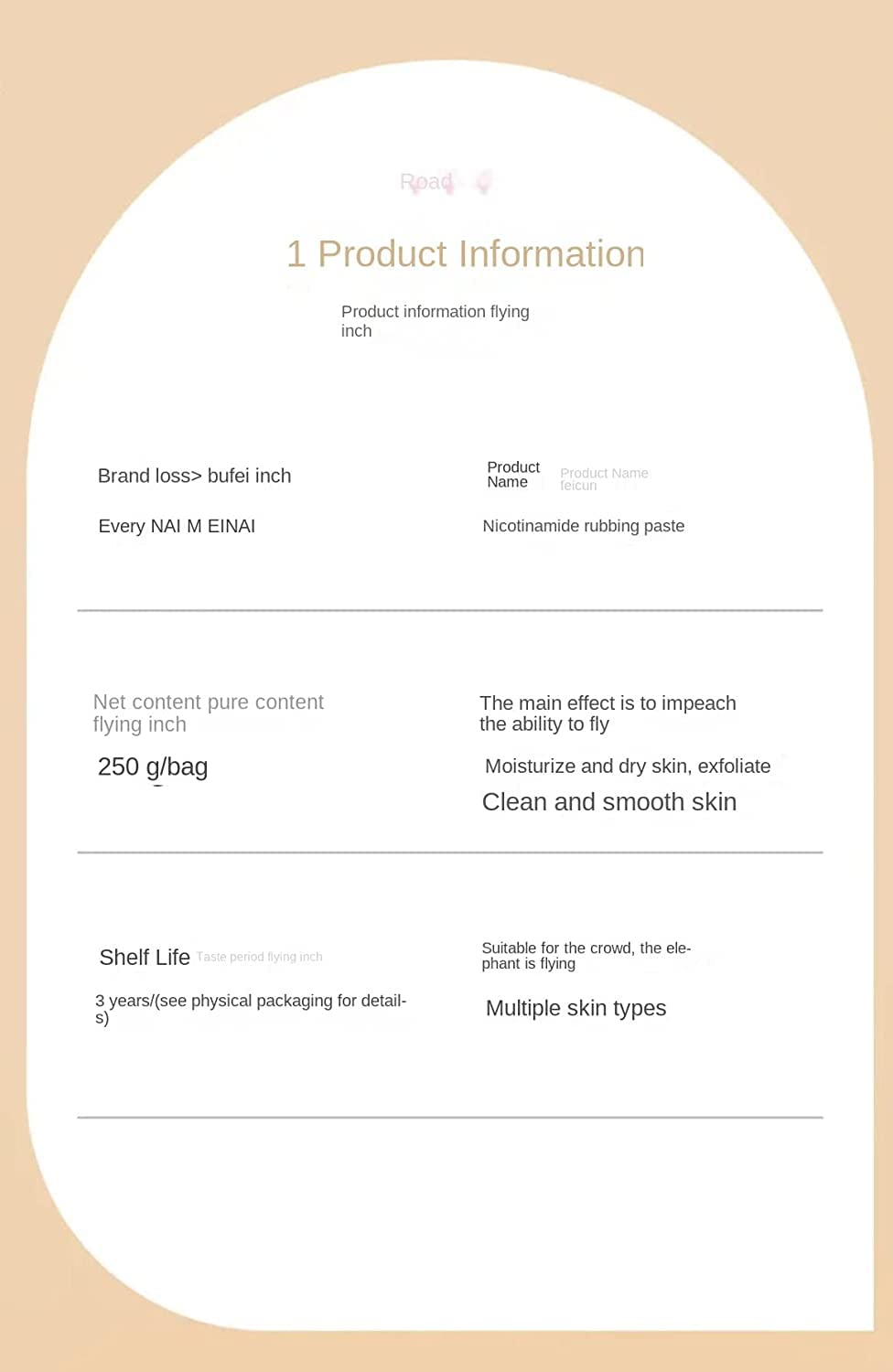 Application demonstration of exfoliating mud cream