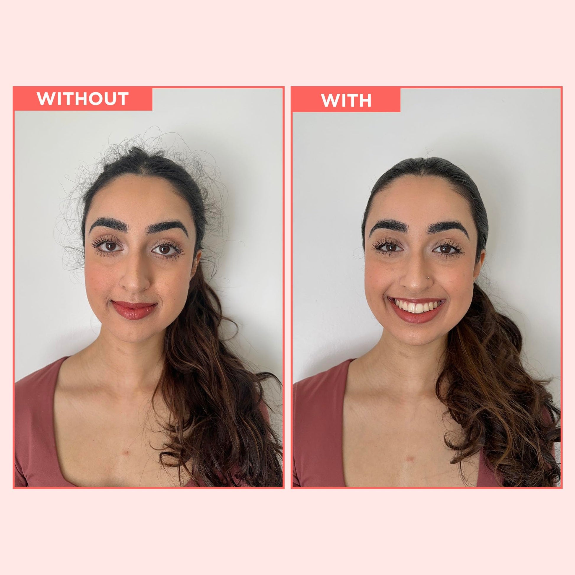 Design.Me HOLD.ME styling stick back view with ingredients list visible.