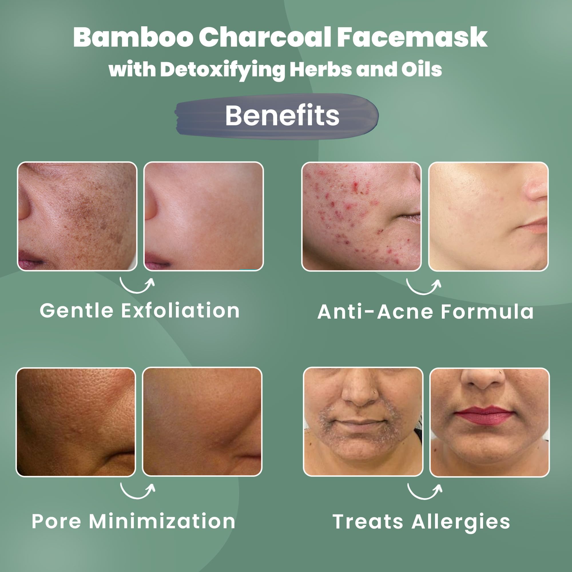 Wild Oak De Tan mask application guide for clear skin