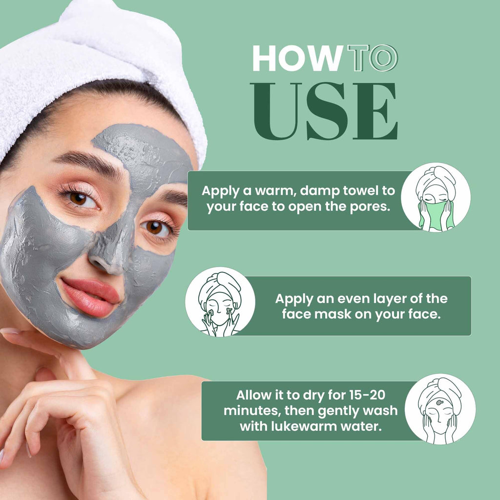 Wild Oak purifying clay mask 100 grams close up angle