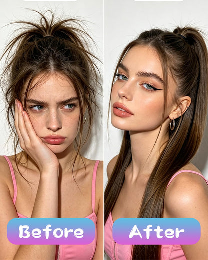 Seventy five gram hair styling stick for smoothing flyaways and frizz