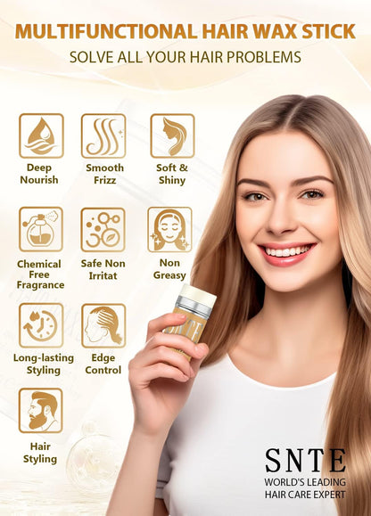 Samnyte Hair Wax Stick twist up styling tube showing wax product
