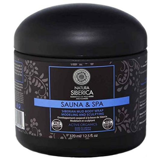 Natura Siberica Siberian Mud Body Wrap 370ml jar packaging details