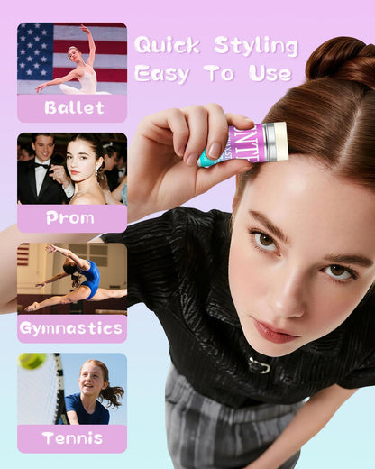 Non greasy hair slick stick for straight and curly textures