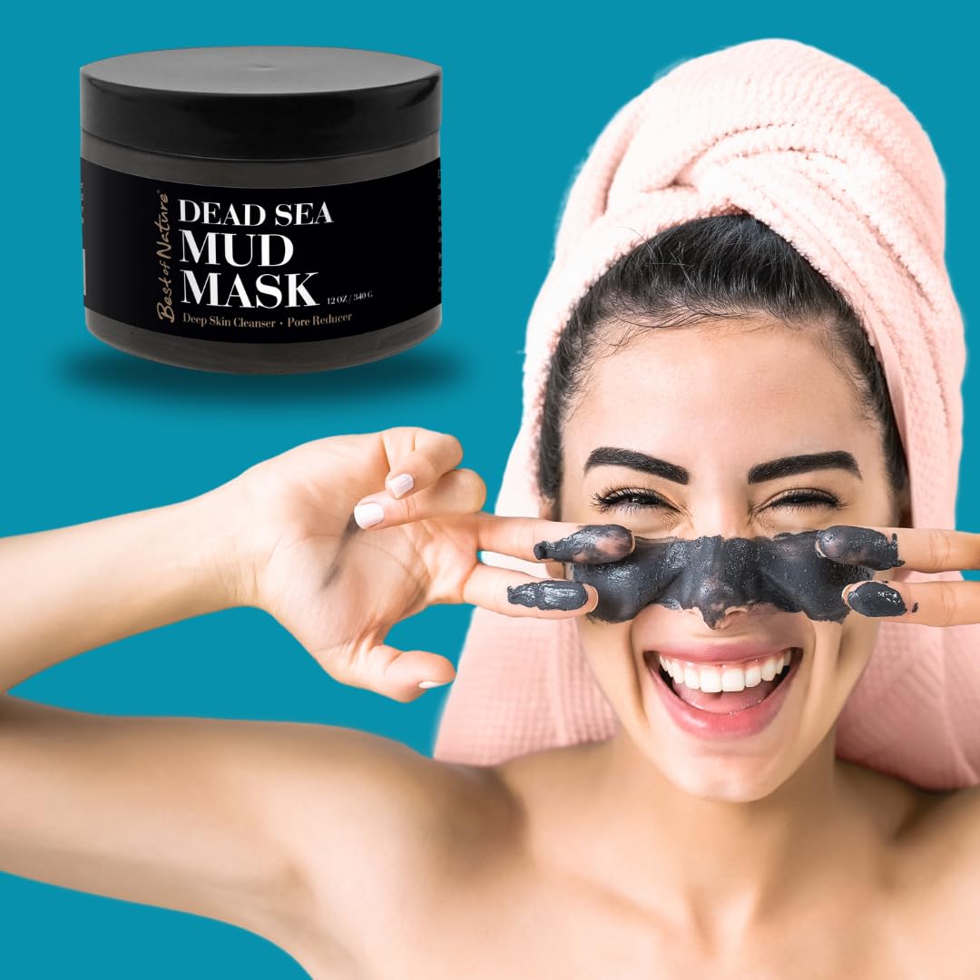 Best of Nature Dead Sea Mud Mask texture and application example