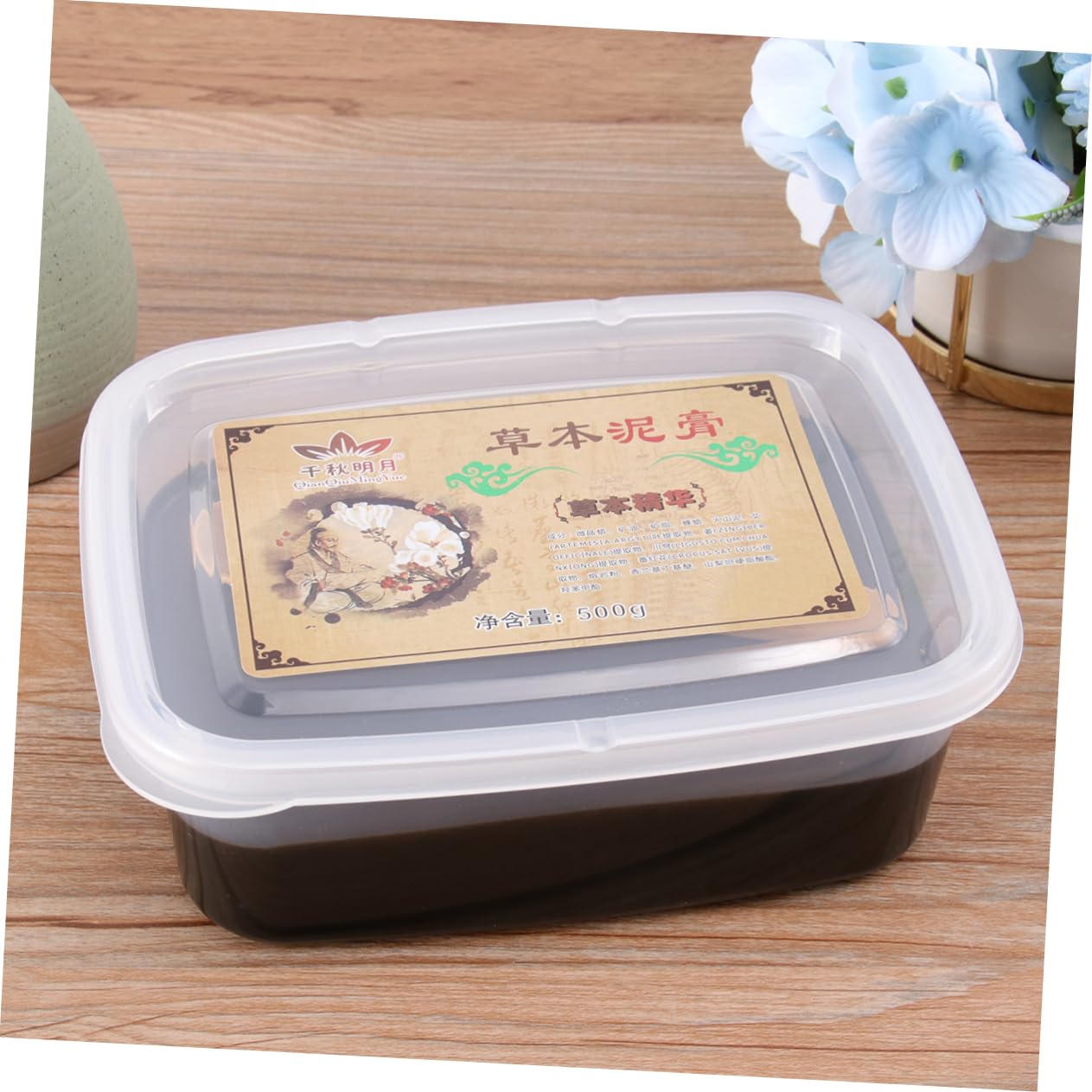 Application of Outanaya moxibustion mud on the abdomen