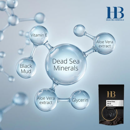 H And B Health And Beauty Dead Sea Mud body wrap treatment for muscle and joint pain relief.