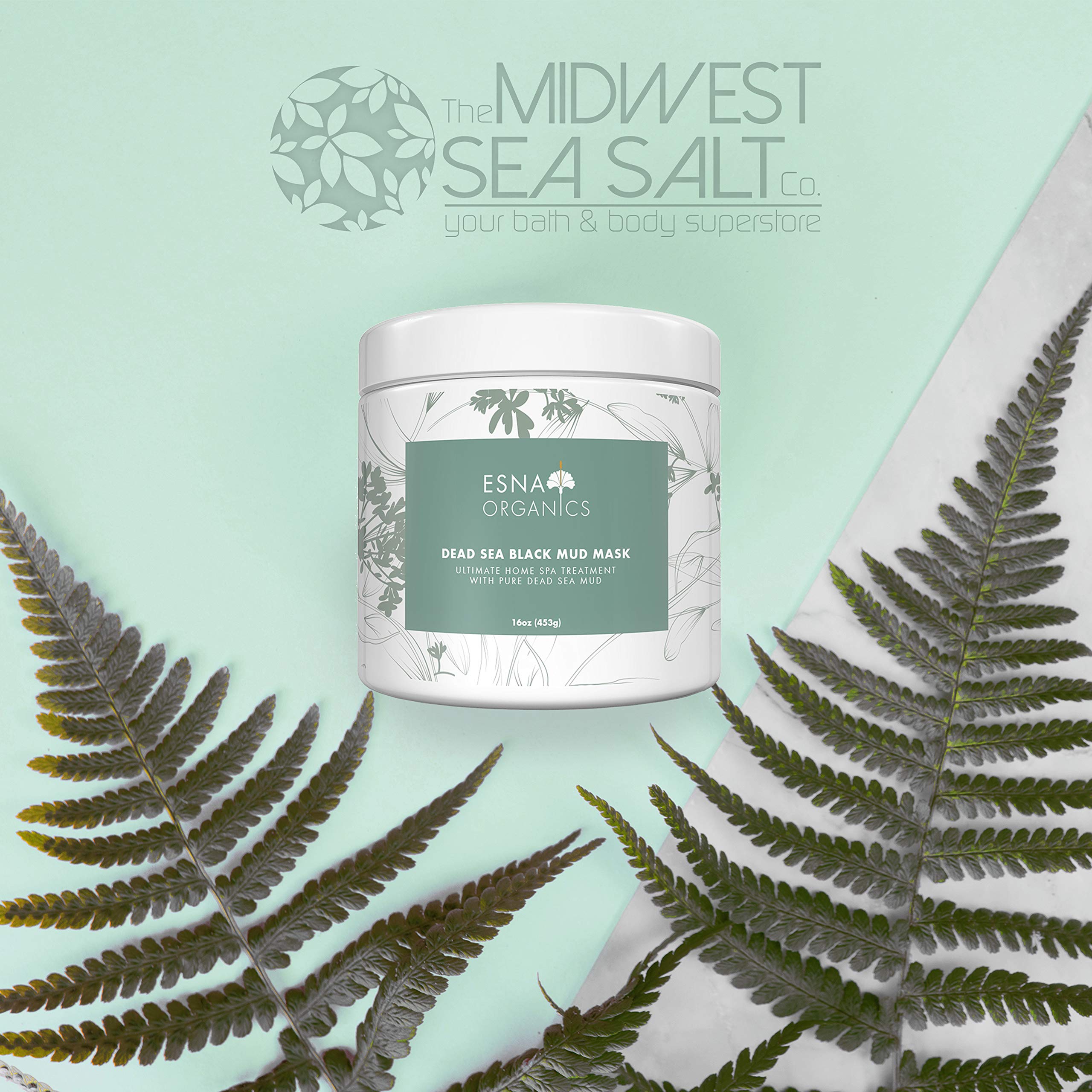 Esna Organics Dead Sea Black Mud Mask texture and ingredients