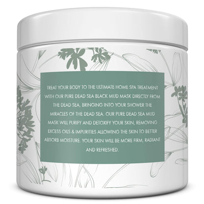 Using Esna Organics Dead Sea Black Mud Mask for spa treatment
