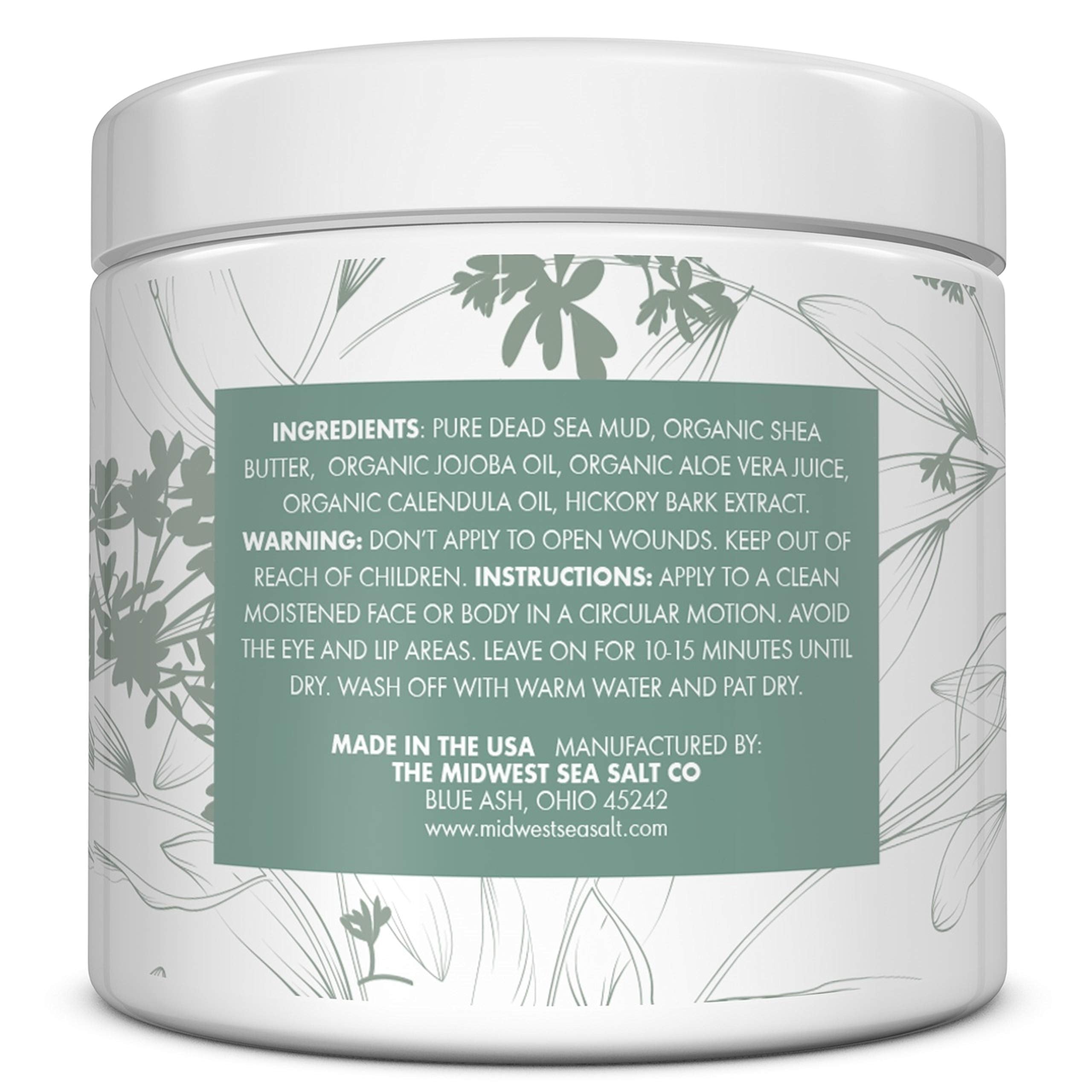 Esna Organics Dead Sea Black Mud Mask 16 Ounces product details