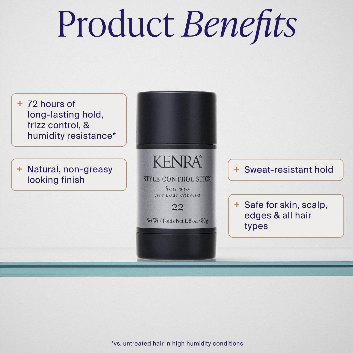 Kenra hair wax stick packaging
