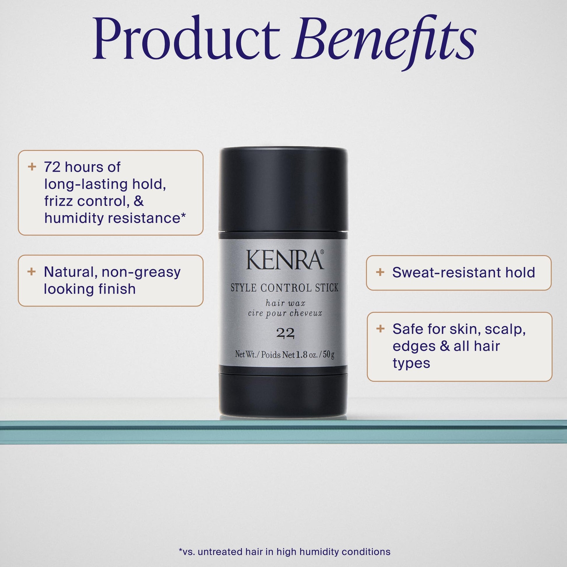 Kenra hair wax stick packaging