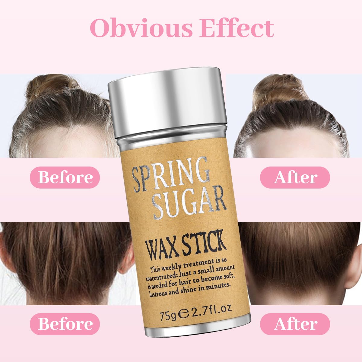 Pink hair styling brush combo for women and kids sleek hairstyles