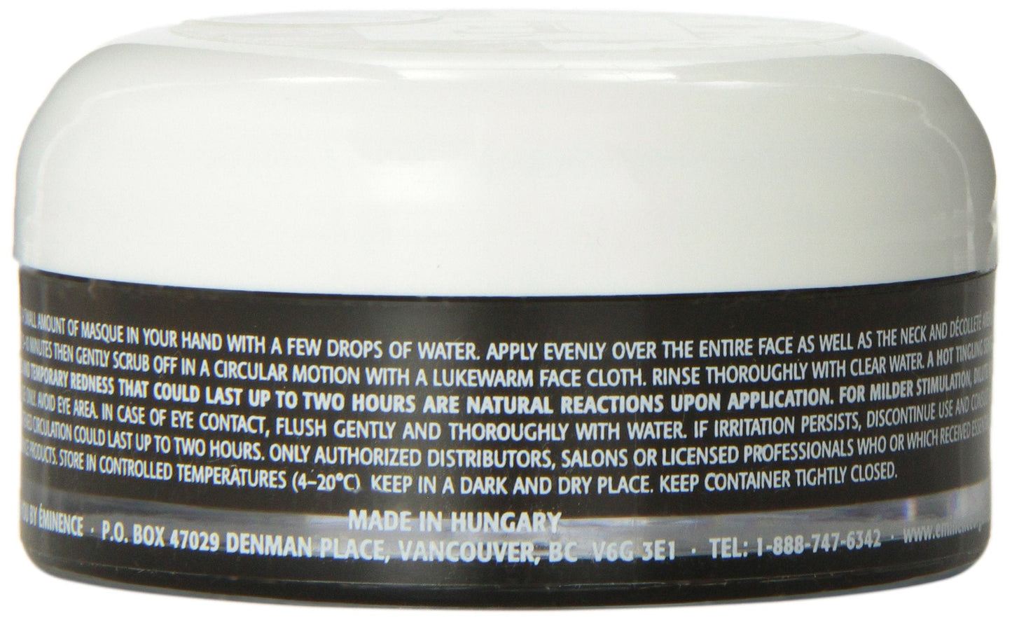 Eminence Organic Skin Care Hungarian Herbal Mud Treatment texture showing mineral rich clay mask