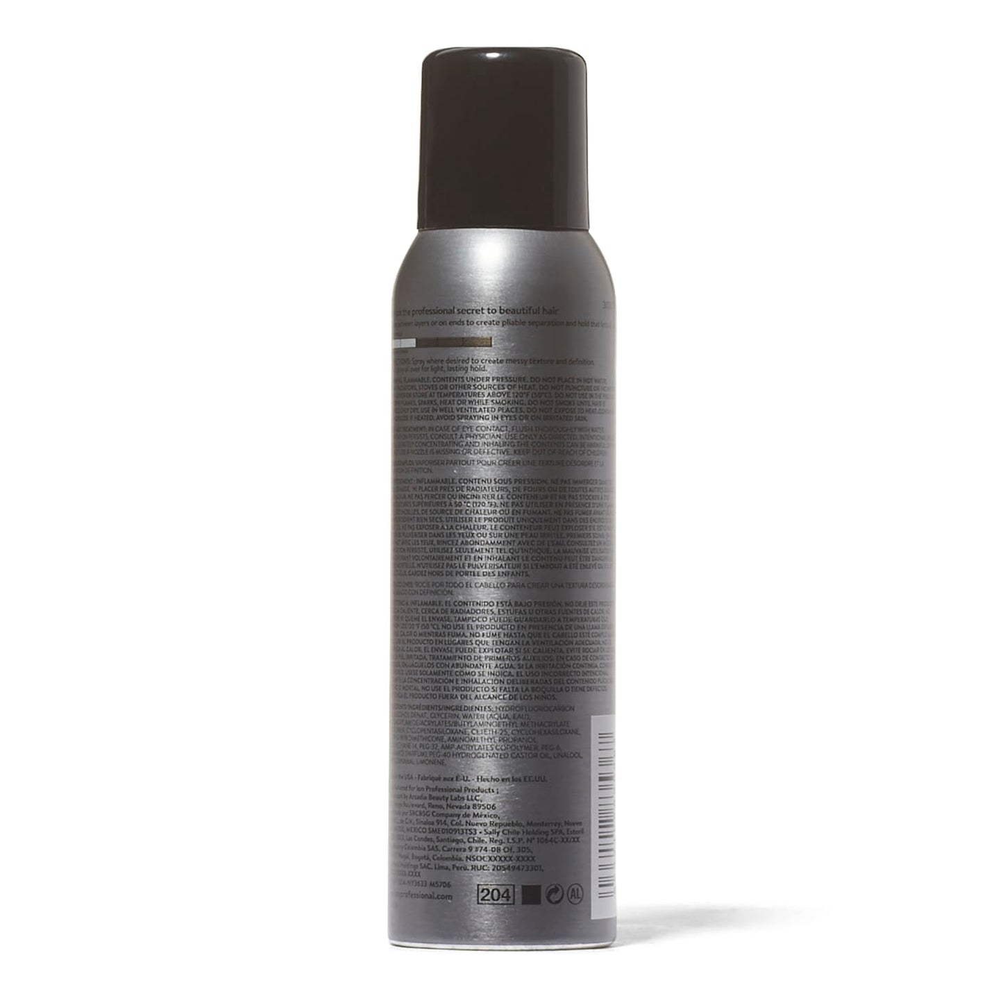 Authentic USA imported Ion texture styling solution spray wax for pliable hair hold.