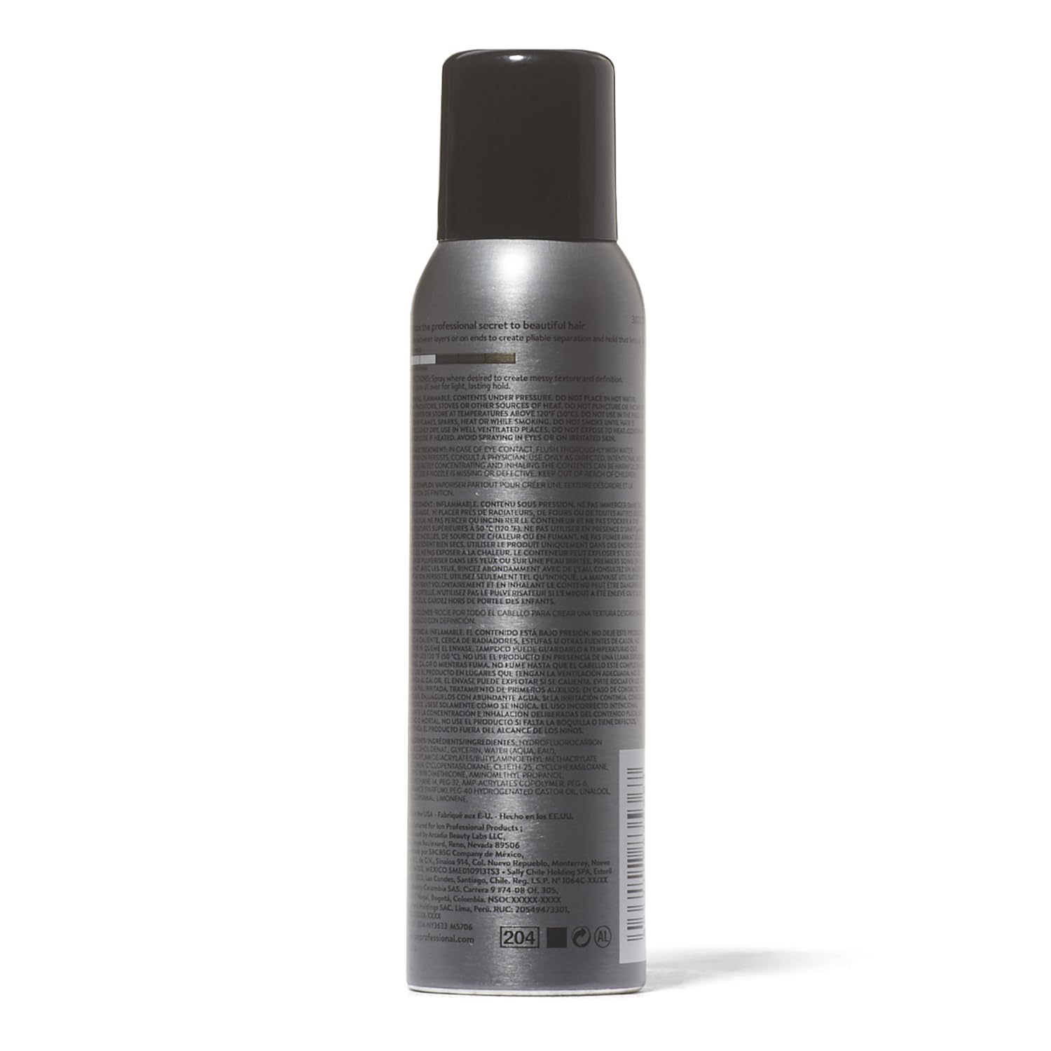 Authentic USA imported Ion texture styling solution spray wax for pliable hair hold.