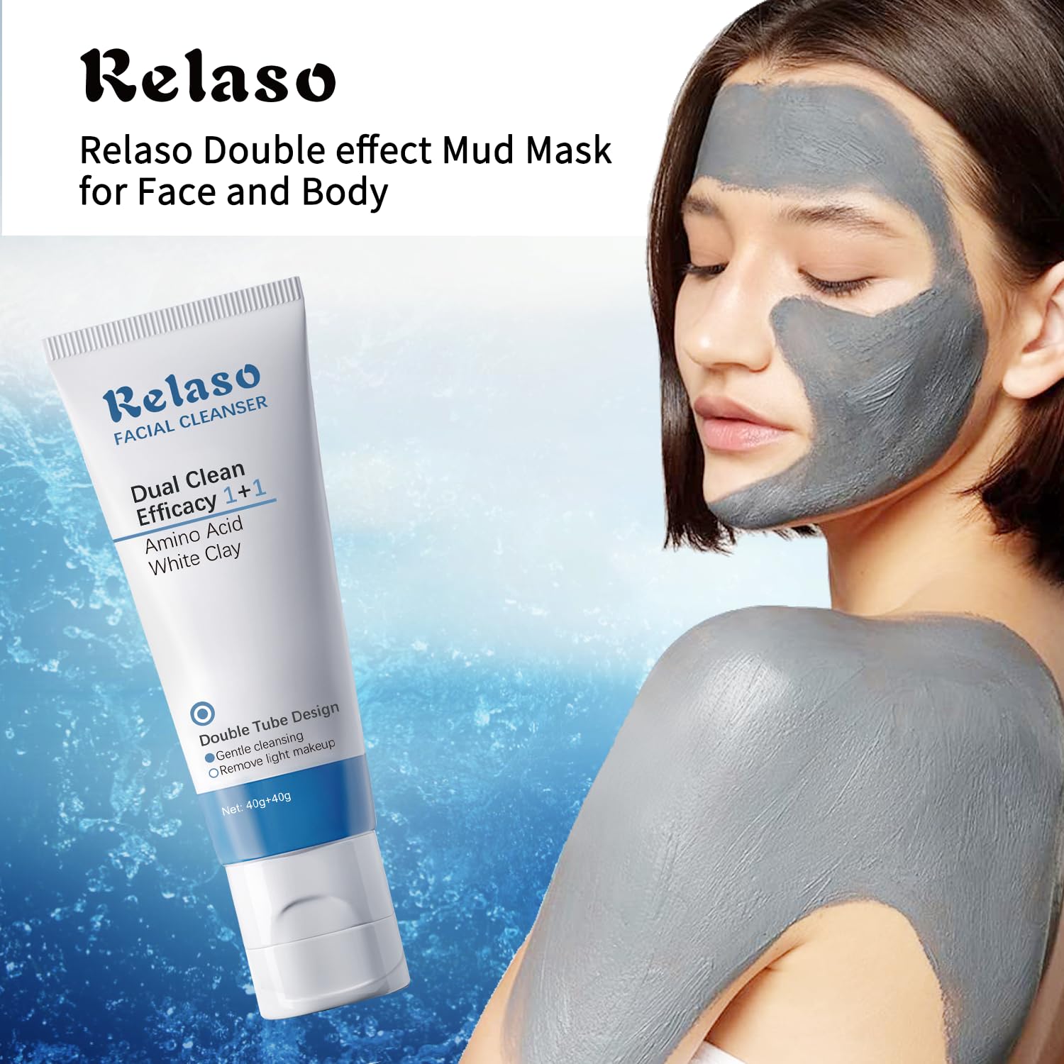 Relaso pore reducing mud mask for acne prone skin