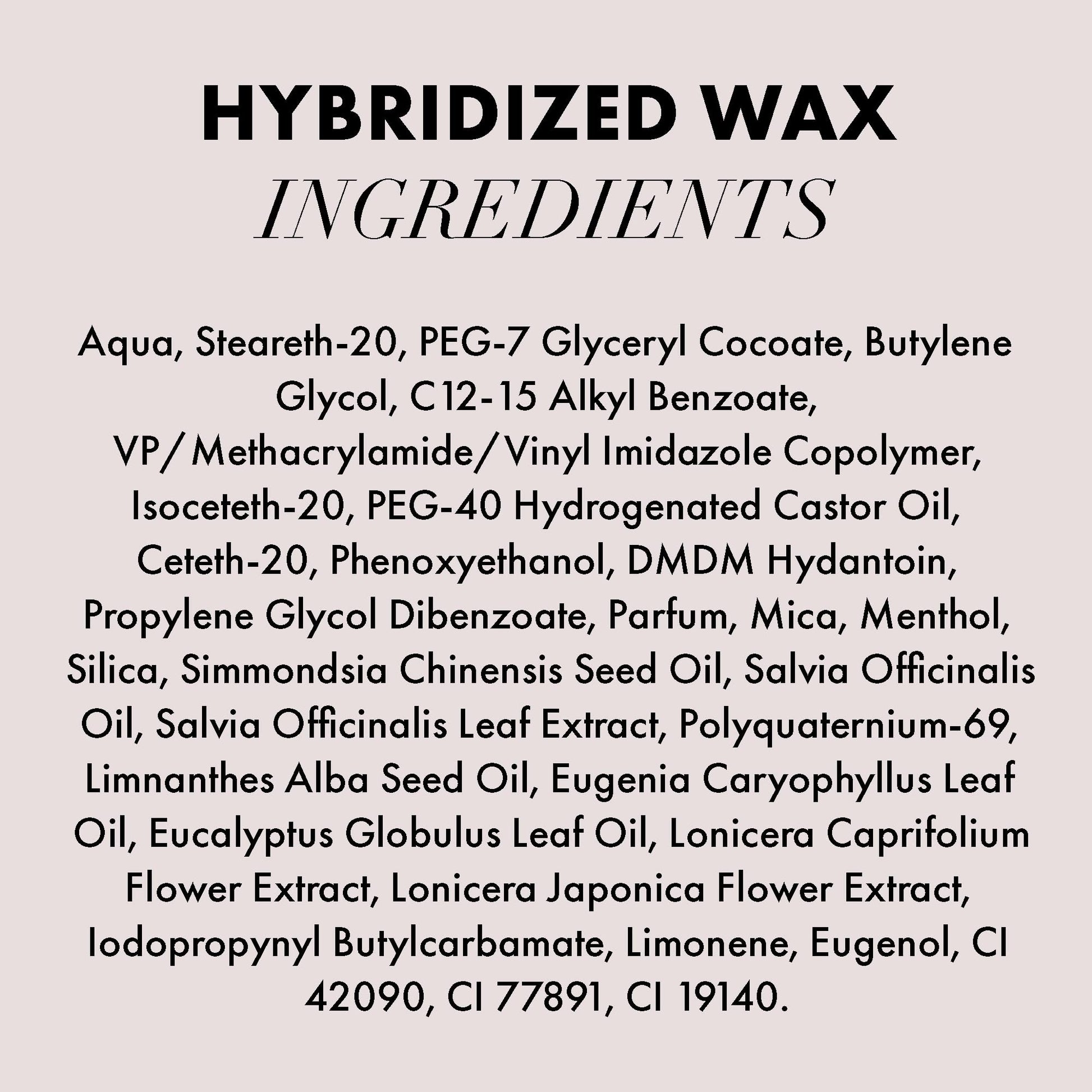 Hanz De Fuko Hybridized Wax open jar showcasing the clean residue free water based consistency