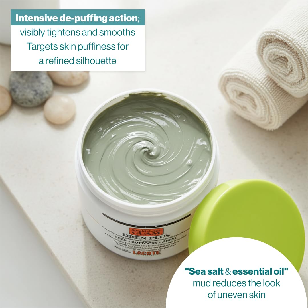 Texture shot of authentic Guam de puffing seaweed mud body mask