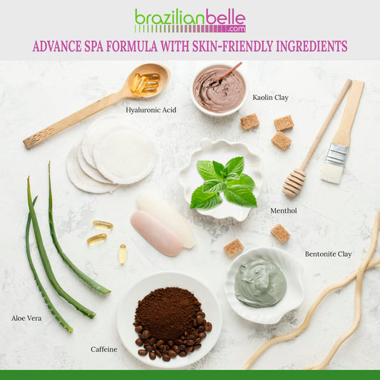 Brazilian Belle detox clay texture and application on arm