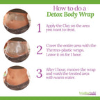 Close up view of Brazilian Belle body firming clay texture