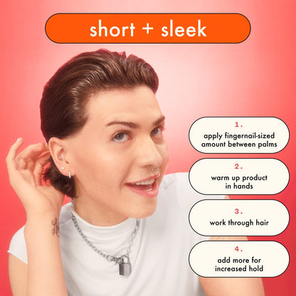 Amika styling cream wax for sleek ponytails and frizz control