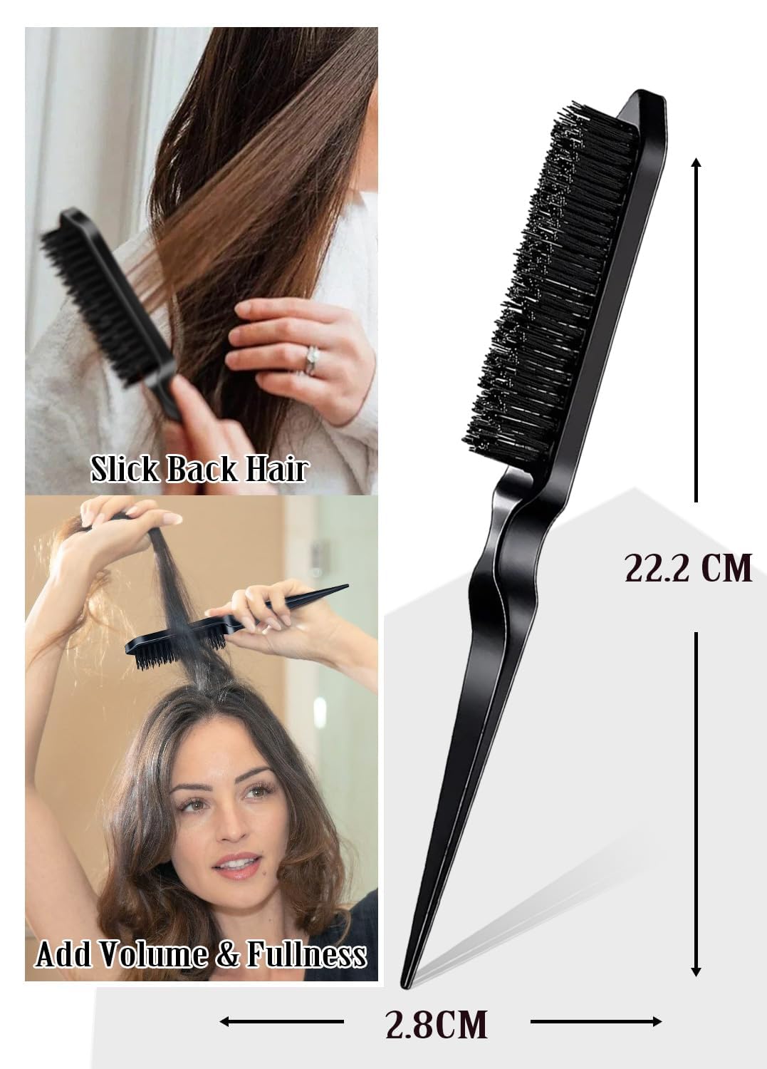 Portable non greasy hair wax stick for quick styling touch ups and flyaway control