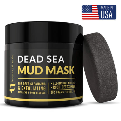Tessa Naturals mineral rich mud mask packaging