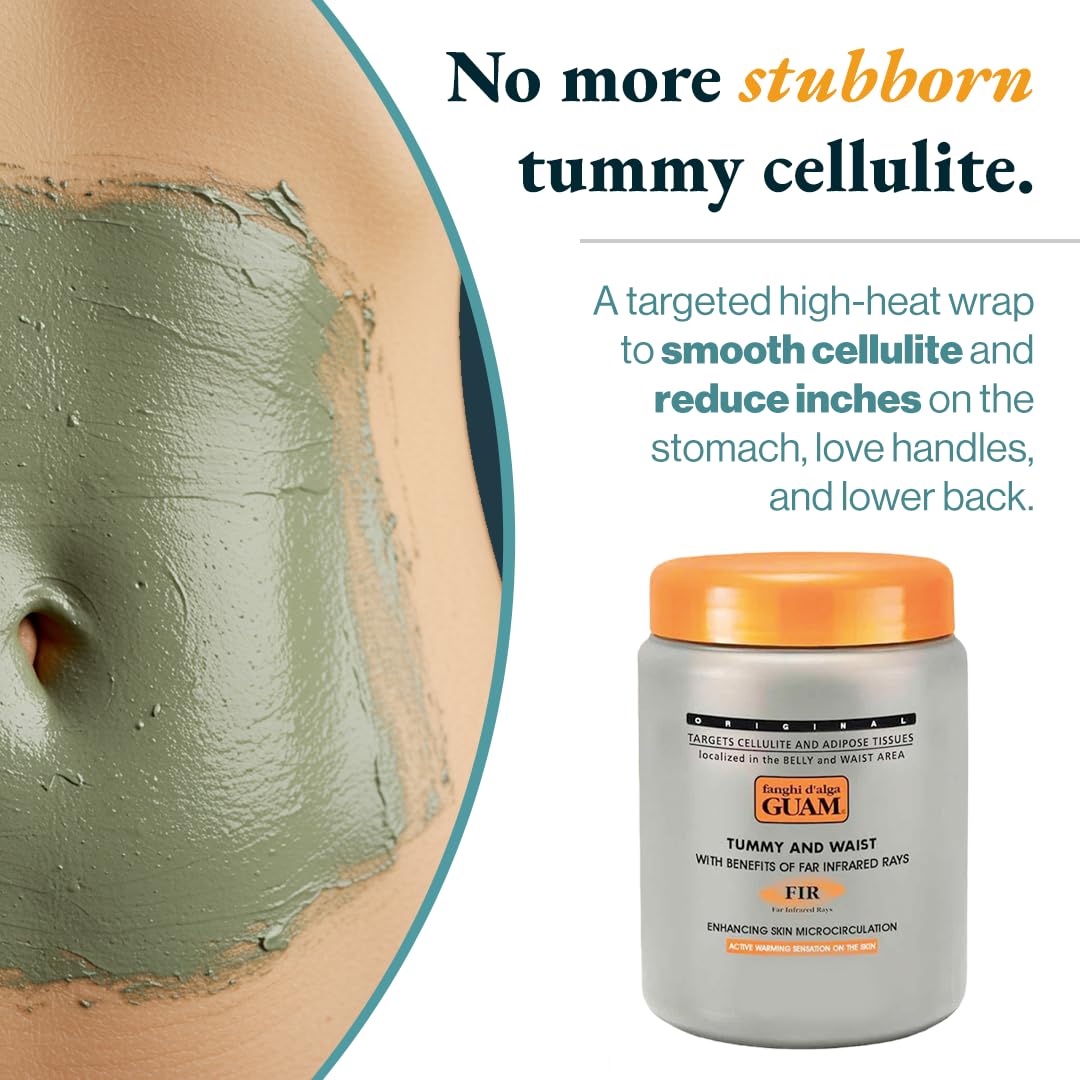 Guam FIR Tummy Wrap mud texture close up