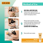 Guam tummy and waist firming treatment open jar