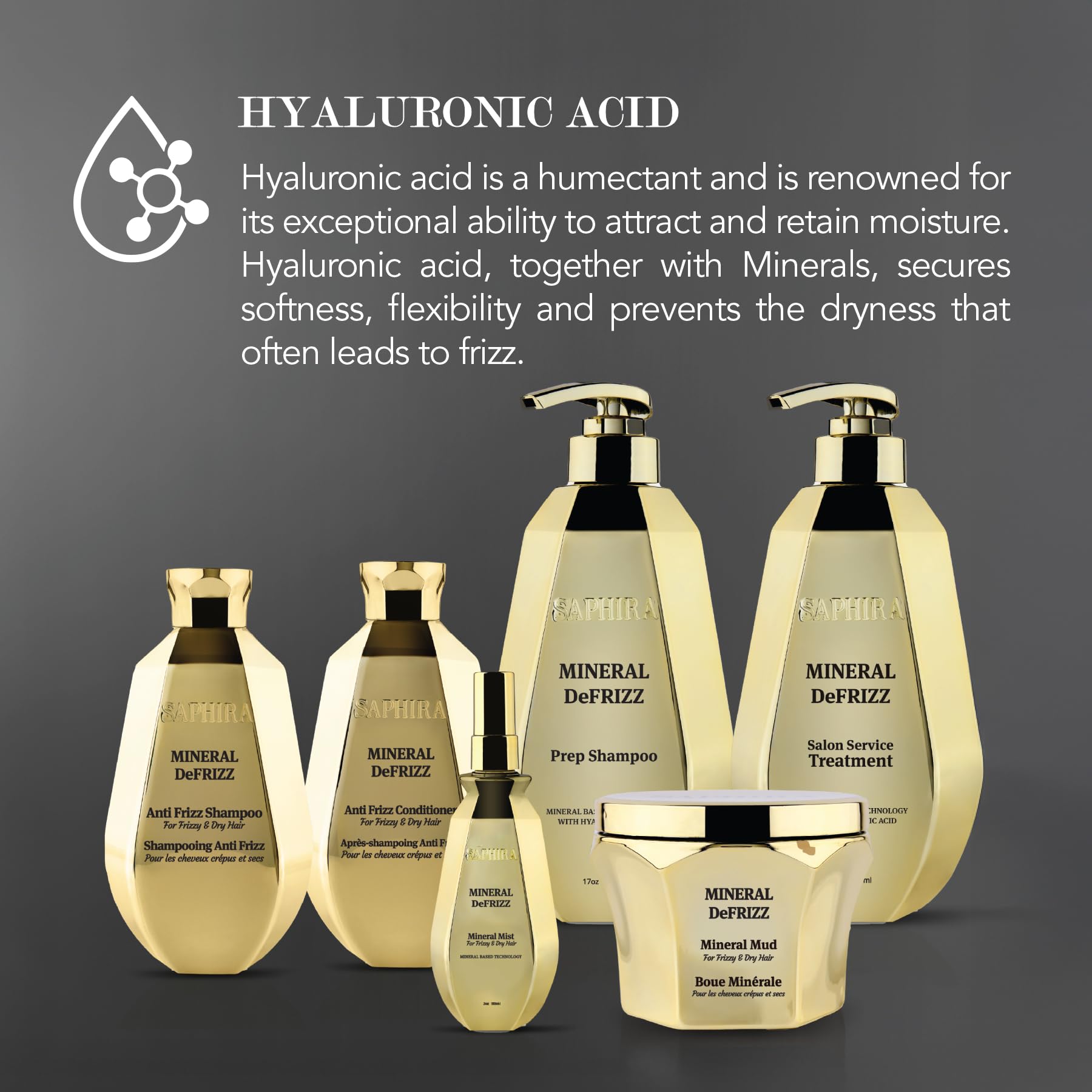 Saphira professional hair mask for deep hydration